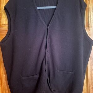 Donna Karan Black Men's Sweater Vest